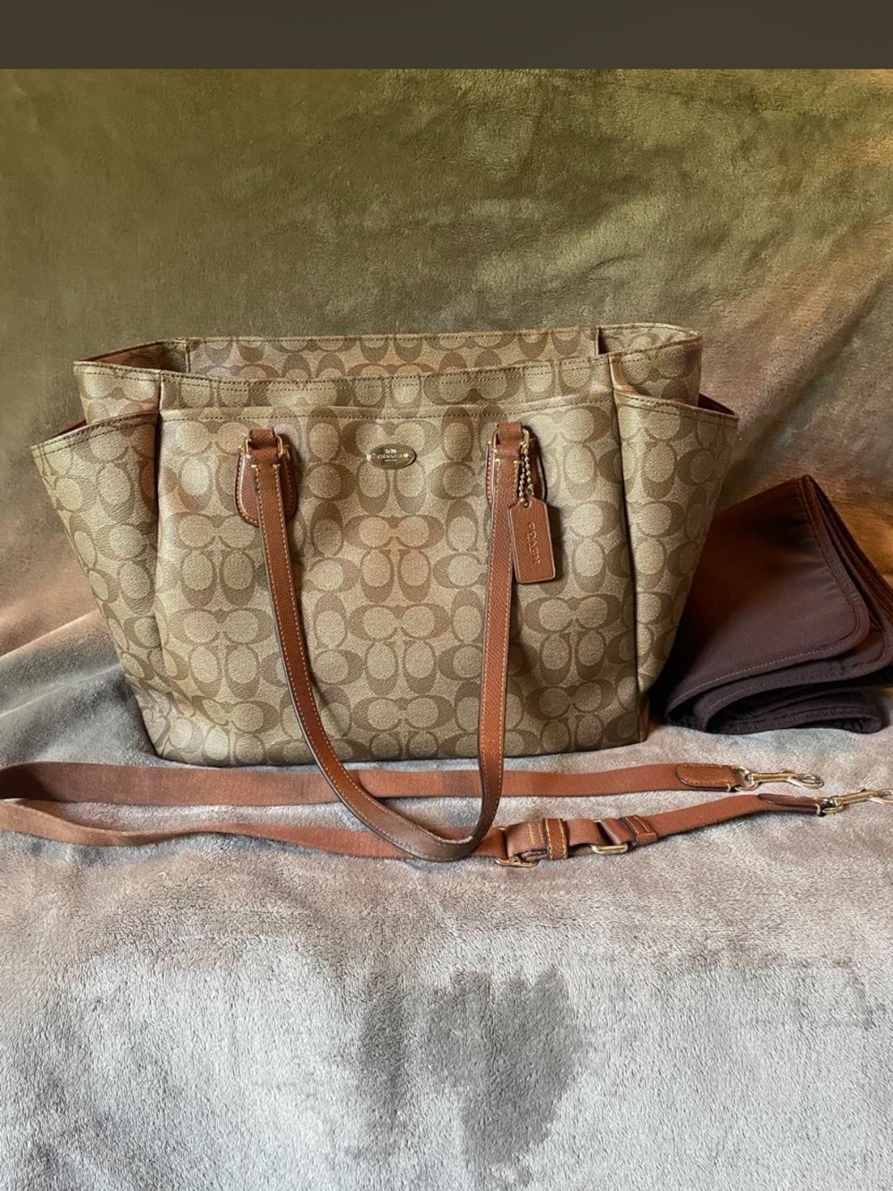 Coach Signature diaper bag